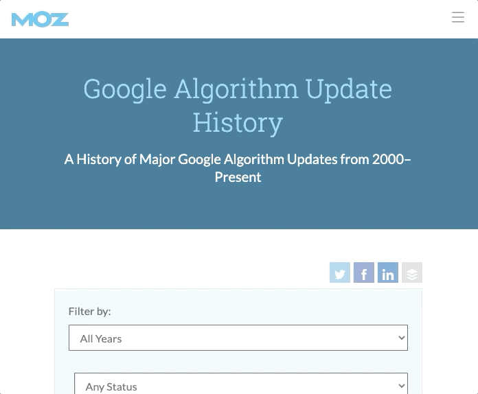 Google Algorithm Update Checker - Agency Jet