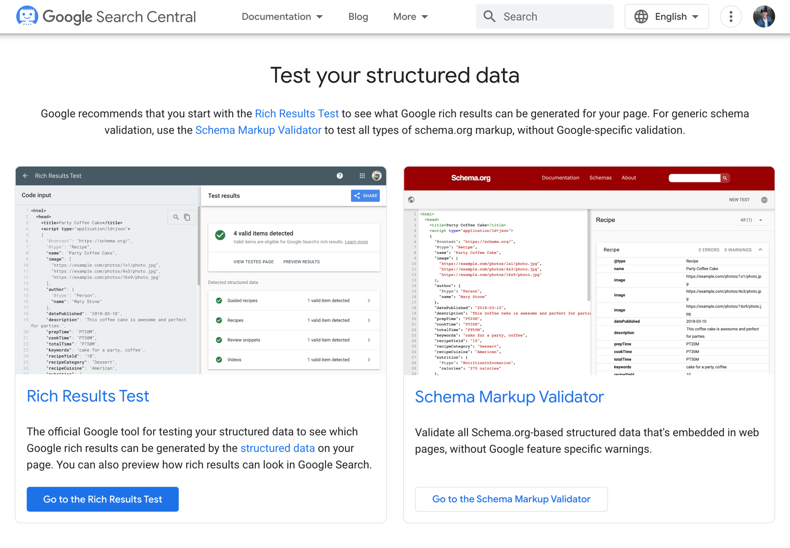 Schema Markup Testing Tool _ Google Search Central _ Google Developers