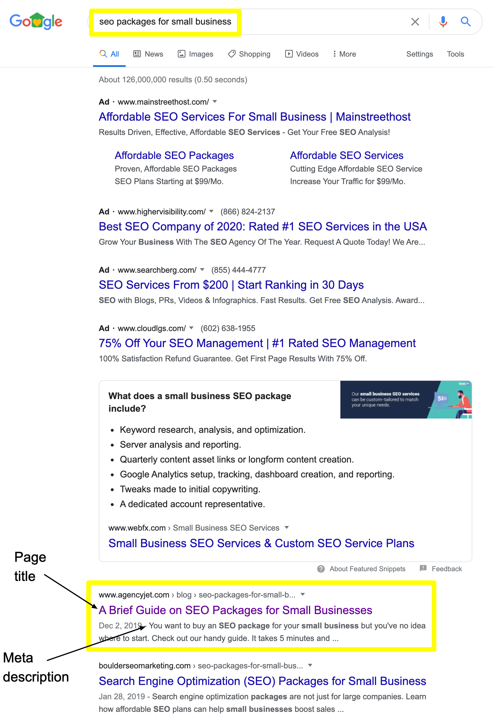 seo packages for small business - Google Search